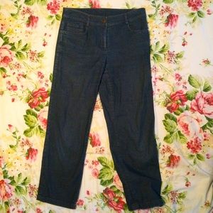 Eileen Fisher cropped straight leg jeans